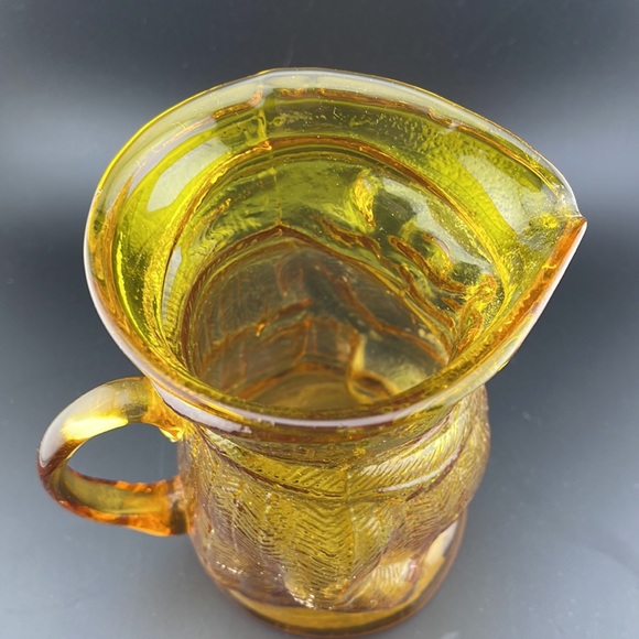 Vintage Kanawha Glass Amber TOBY PITCHER - Picture 5 of 5